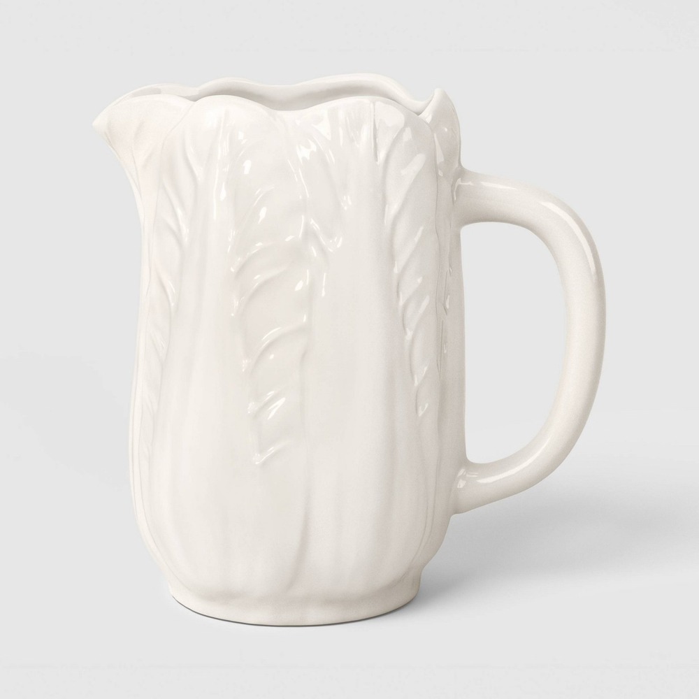 69 fl oz Stoneware Radicchio Pitcher White‎ - Threshold, Target Easter 2026